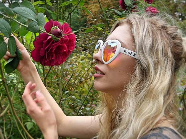 Heart Shaped Kaleidoscope Glasses