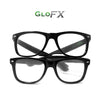 GloFX Heart Effect Diffraction Glasses – Black