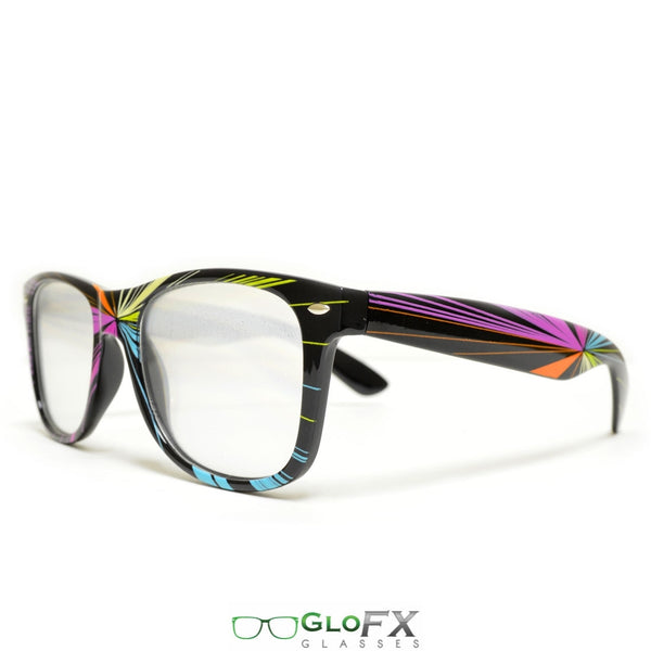 GloFX Starburst Diffraction Glasses - Clear lens