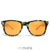 GloFX Pot Leaf Diffraction Glasses - Amber tinted