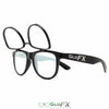 GloFX Spiral Flip Diffraction Glasses - Black