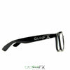 GloFX Spiral Flip Diffraction Glasses - Black