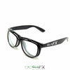 GloFX Spiral Flip Diffraction Glasses - Black
