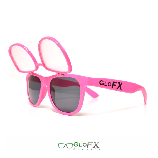 GloFX Diffraction Flip Sunglasses - Pink