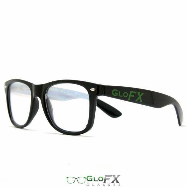 GloFX Ultimate Diffraction Glasses - Black - Clear
