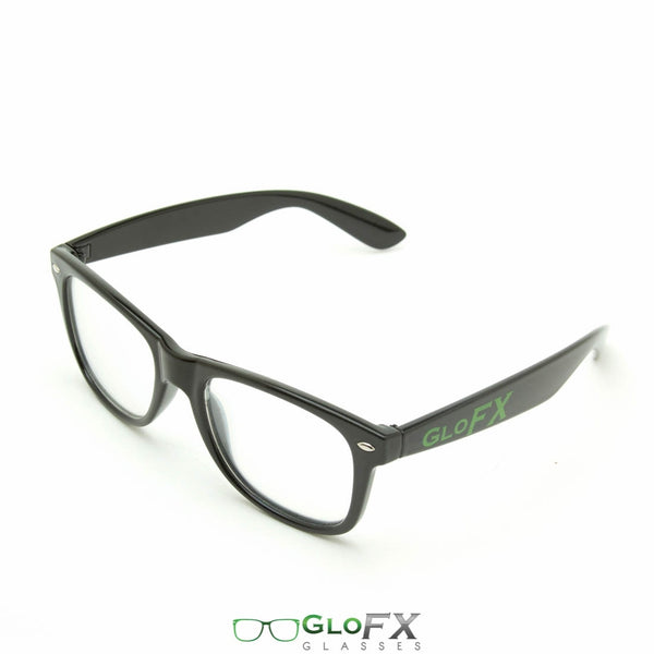 GloFX Ultimate Diffraction Glasses - Black - Clear