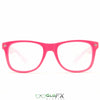GloFX Ultimate Diffraction Glasses - Pink - Clear