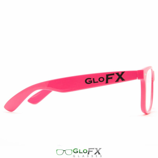 GloFX Ultimate Diffraction Glasses - Pink - Clear