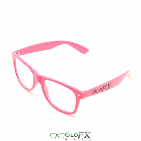 GloFX Ultimate Diffraction Glasses - Pink - Clear