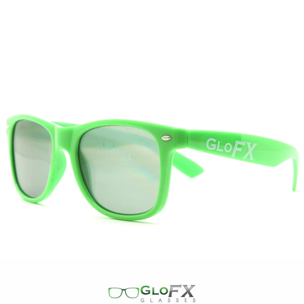 GloFX Ultimate Diffraction Glasses - Green - Emerald Tinted