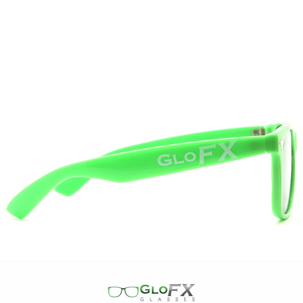 GloFX Ultimate Diffraction Glasses - Green - Emerald Tinted