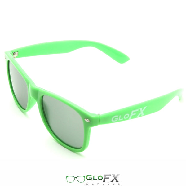 GloFX Ultimate Diffraction Glasses - Green - Emerald Tinted