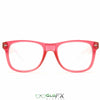 GloFX Ultimate Diffraction Glasses - Transparent Red - Clear