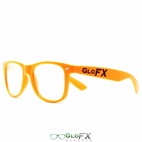 GloFX Ultimate Diffraction Glasses - Orange - Clear