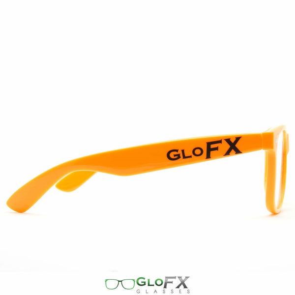 GloFX Ultimate Diffraction Glasses - Orange - Clear