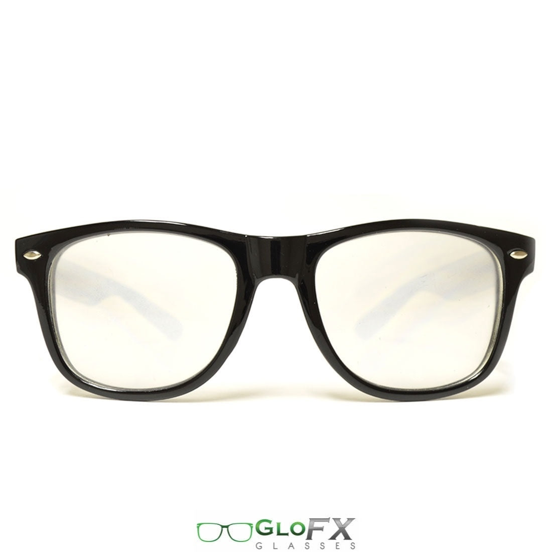 GloFX Ultimate Extreme Diffraction Glasses - Black - Clear