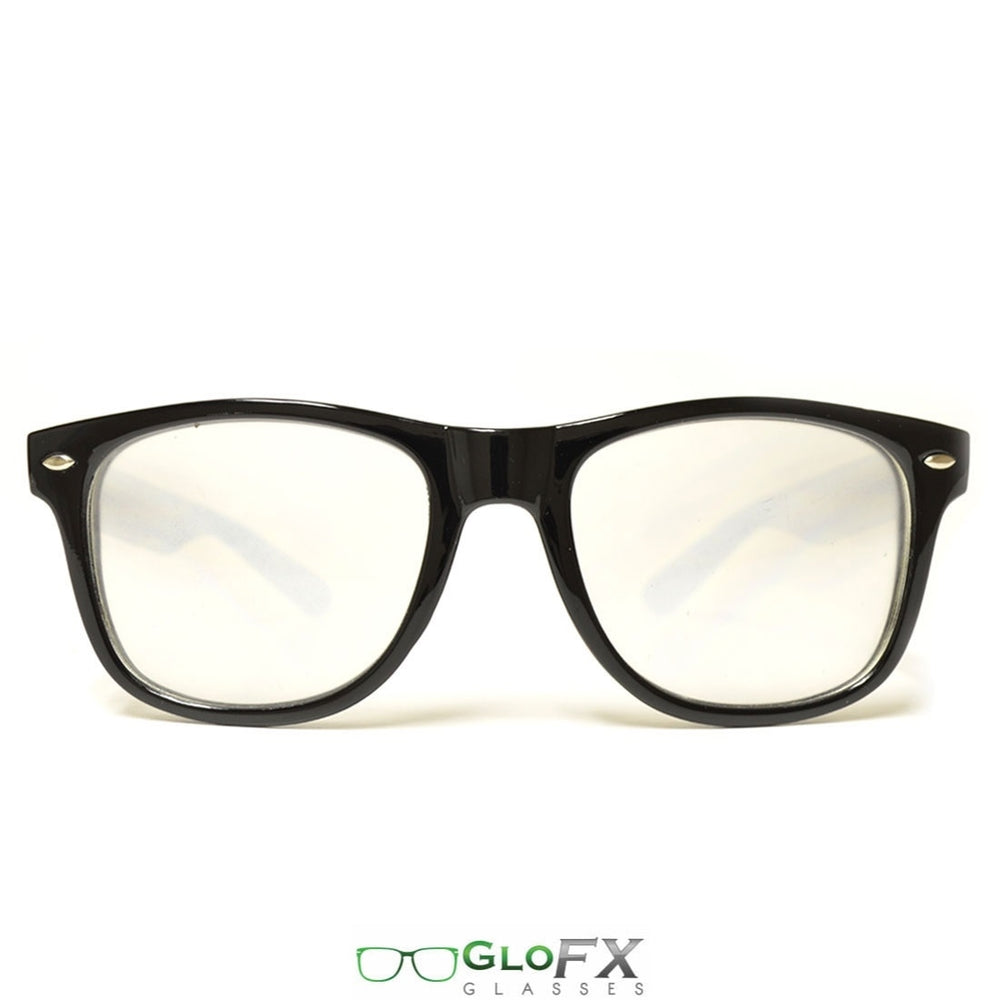 GloFX Ultimate Extreme Diffraction Glasses - Black - Clear