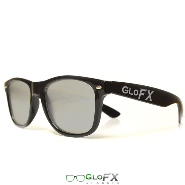GloFX Ultimate Extreme Diffraction Glasses - Black - Emerald Tinted