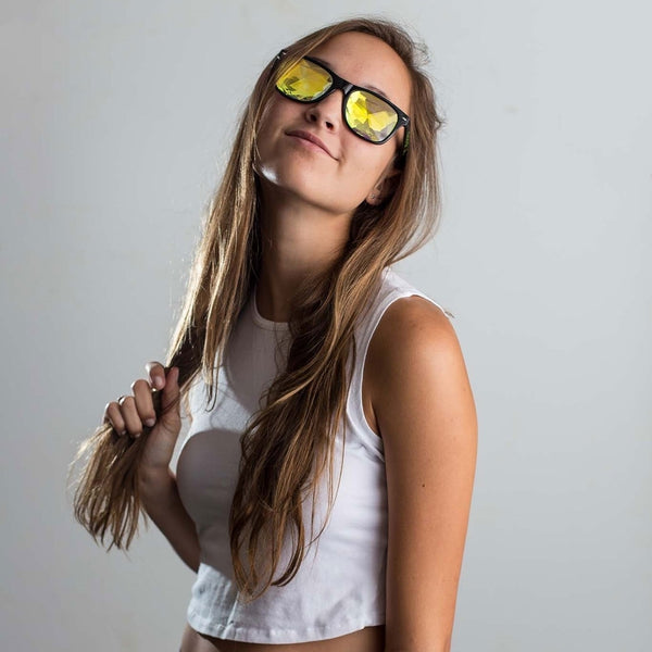 GloFX Ultimate Kaleidoscope Glasses - White
