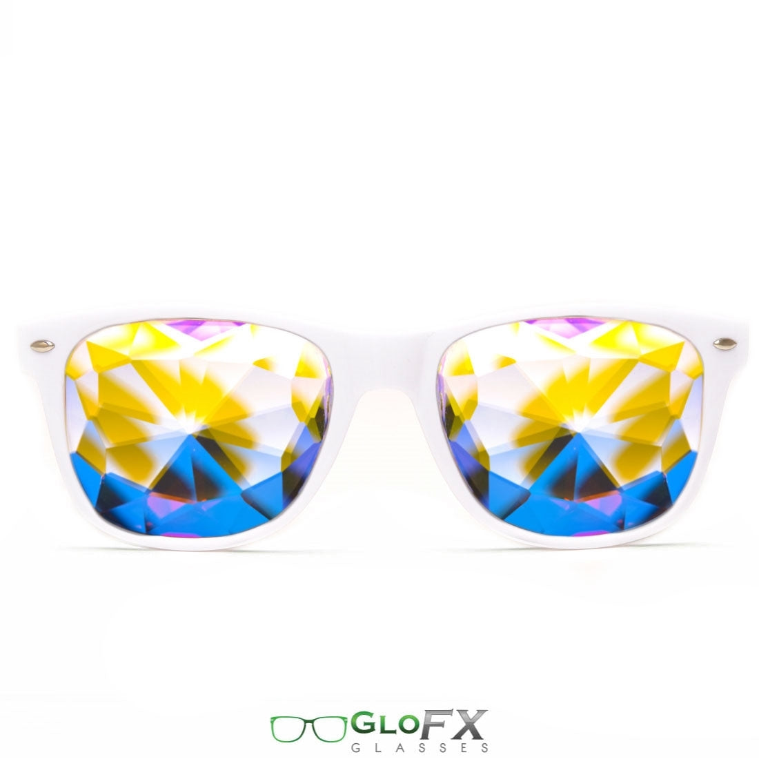 GloFX Ultimate Kaleidoscope Glasses - White