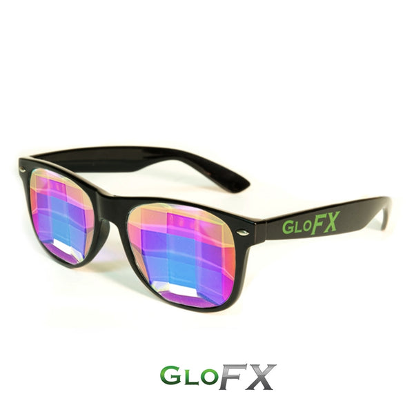 GloFX Ultimate Kaleidoscope Glasses - Black - Bug-Eye