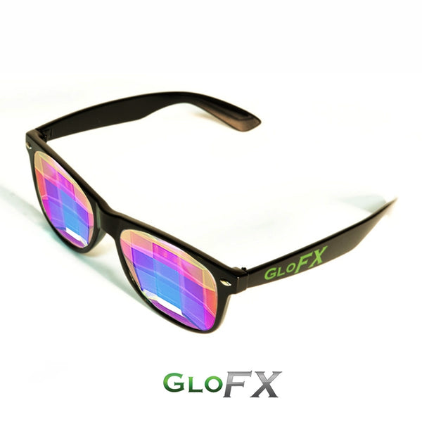 GloFX Ultimate Kaleidoscope Glasses - Black - Bug-Eye
