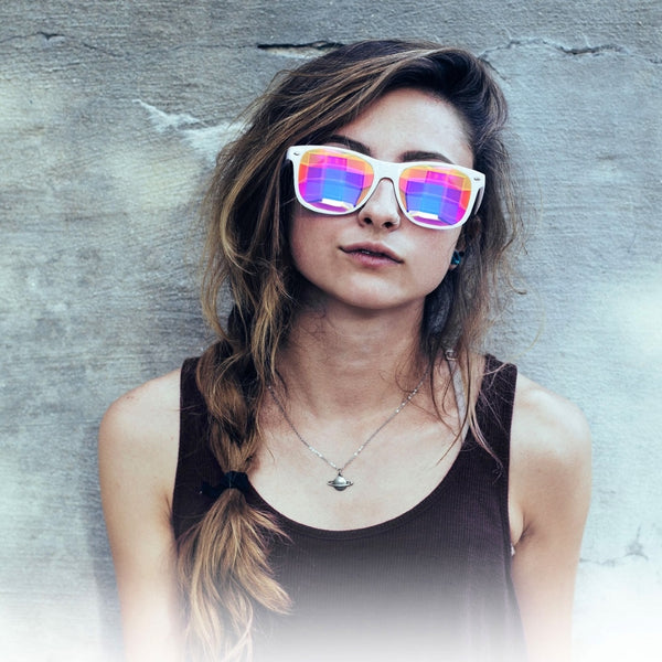 GloFX Ultimate Kaleidoscope Glasses - Black - Bug-Eye