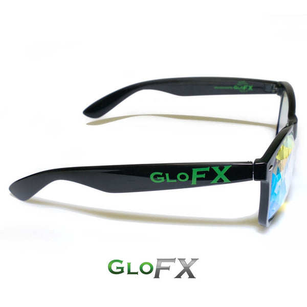 GloFX Ultimate Kaleidoscope + Diffraction Glasses - Black