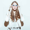 GloFX Kaleidoscope Glasses - White - Rainbow Fractal