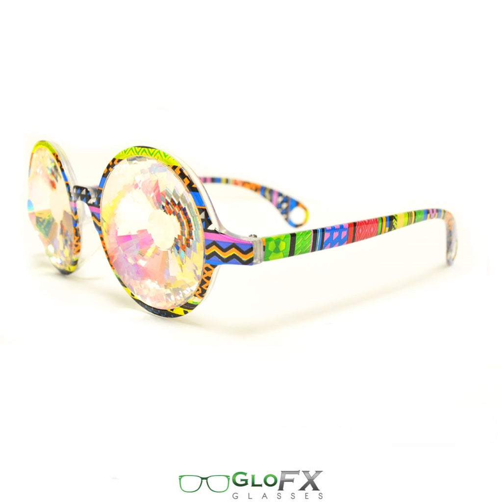 Glofx Kaleidoscope Glasses Tribal Rainbow Wormhole The Rave Cave