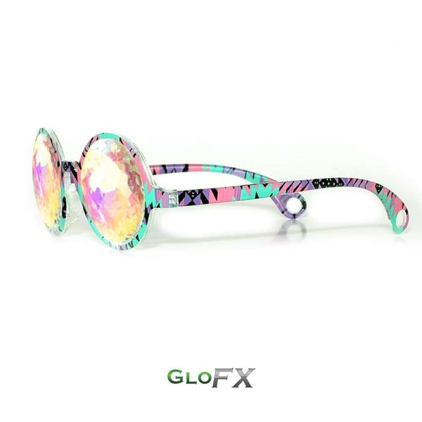 GloFX Kaleidoscope Glasses - Aztec - Rainbow