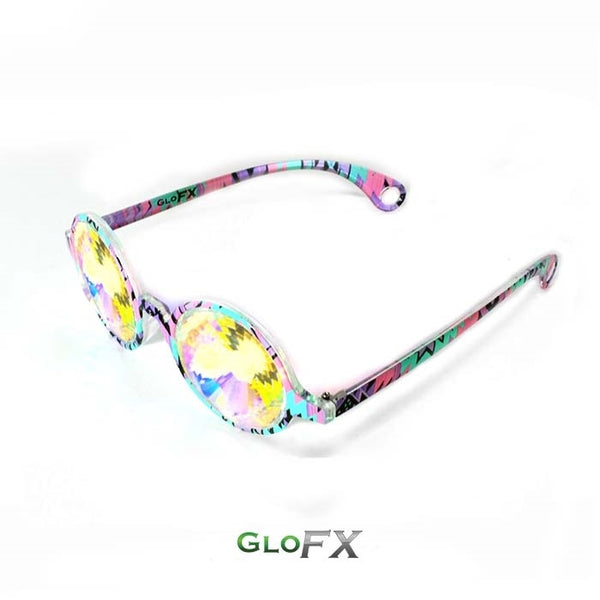 GloFX Kaleidoscope Glasses - Aztec - Rainbow Wormhole