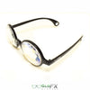 GloFX Kaleidoscope Glasses - Black - Rainbow
