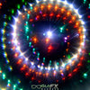 GloFX Kaleidoscope Glasses - Black - Rainbow Wormhole