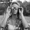 GloFX Kaleidoscope Glasses - Black - Rainbow Fractal