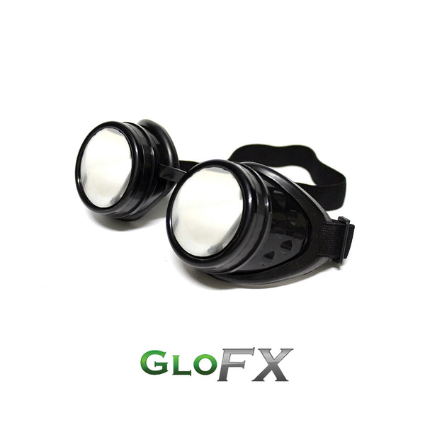 GloFX Diffraction Goggles - Black - Clear