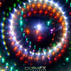 GloFX Kaleidoscope Goggles - Black - Rainbow Wormhole