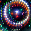 GloFX Kaleidoscope Goggles - Chrome - Rainbow Wormhole