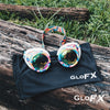 GloFX Kaleidoscope Goggles - Kandi Swirl - Rainbow Fractal