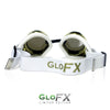 GloFX Diffraction Goggles - Royal Gold - Clear
