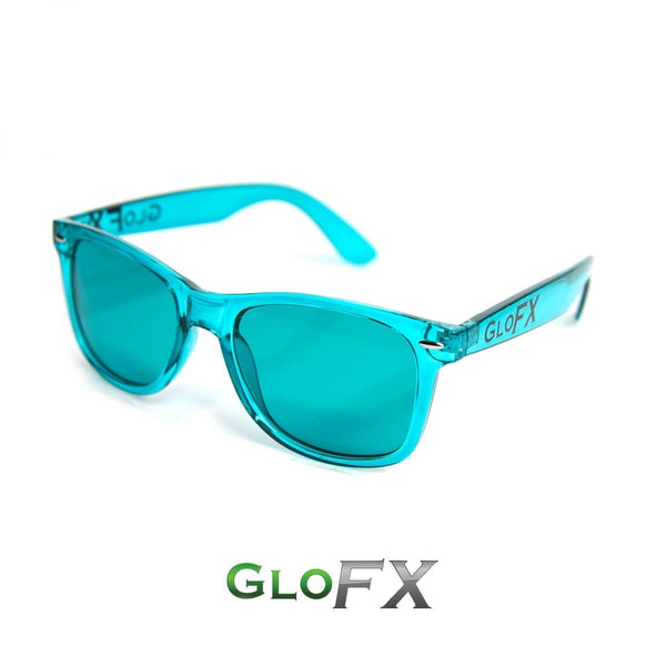 GloFX Colour Therapy Glasses - Aqua Blue