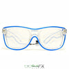 GloFX Ultimate Diffraction Glasses - Clear with Blue Luminescence