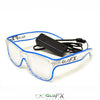 GloFX Ultimate Diffraction Glasses - Clear with Blue Luminescence