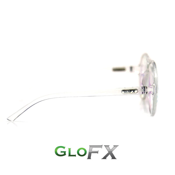 GloFX Aviator Kaleidoscope Glasses - Clear
