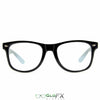 GloFX Spiral Effect Diffraction Glasses - Black