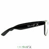 GloFX Spiral Effect Diffraction Glasses - Black