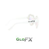 GloFX Heart Shaped Kaleidoscope Glasses - White