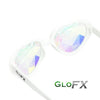 GloFX Heart Shaped Kaleidoscope Glasses - White
