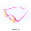 GloFX Kaleidoscope Glasses - Transparent Pink - Rainbow