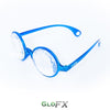 GloFX Kaleidoscope Glasses - Transparent Blue - Clear